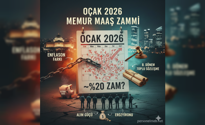 Memur ve Emekli Zammında Kritik Eşik: Ocak 2026 Zammı %20'ye Yaklaşıyor, Refah Payı İhtimali Zayıf