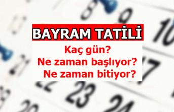 Erdoğan duyurdu: Bayram tatili 9 gün olacak