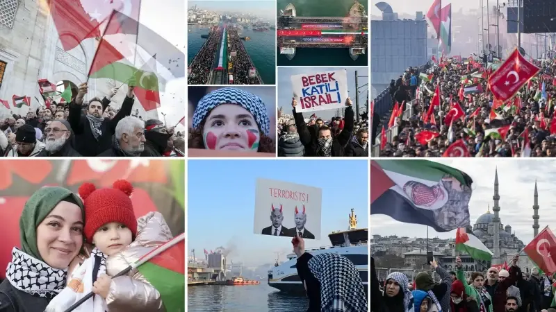 İstanbul’da Filistin’e Destek Yürüyüyüşü: 1 Ocak’ta Galata Köprüsü’nde Buluşma