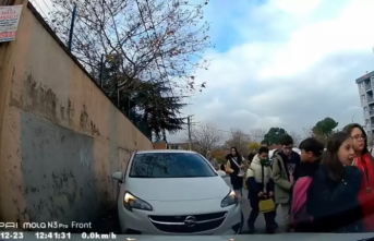 Okul Çıkışında Panik: Aracını Öğrencilerin Üstüne Sürdü