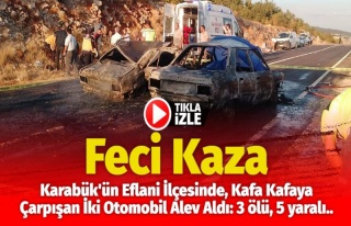 Karabük’te Feci Kaza: İki Otomobil Alev Aldı,...