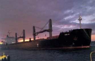 Beşiktaş açıklarında kuru yük gemisi iskeleye çarpıyordu