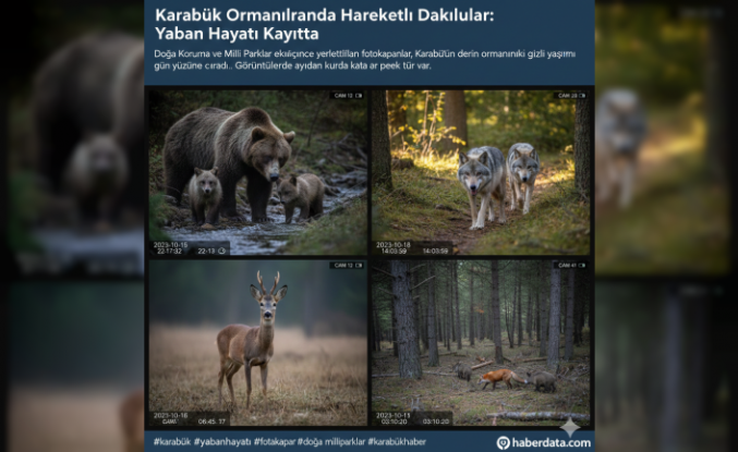 Karabük Ormanlarında Hareketli Dakikalar: Yaban Hayatı Kayıtta