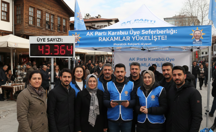 AK Parti Karabük Teşkilatında Üye Seferberliği: Rakamlar Yükselişte